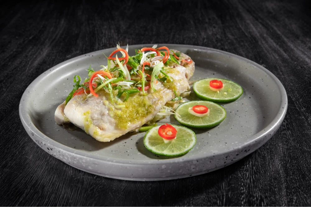 Steamed White Snapper
